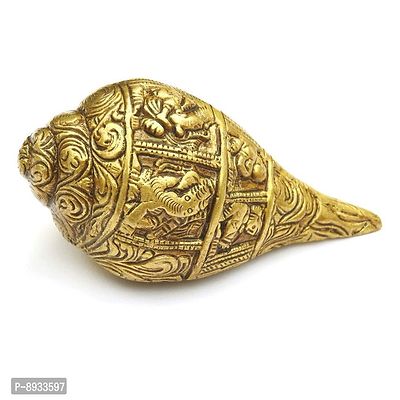 Decorative Brass C Carved Ganesha Figure-thumb0