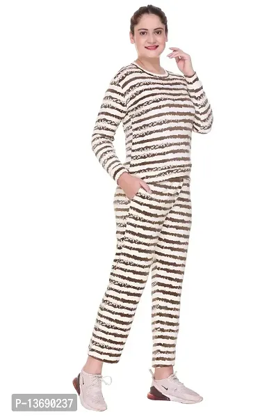 SOLZEIQ Women's Solid Stripes Track Suit | Women's Striped Tracksuit Top (RNS)-thumb3