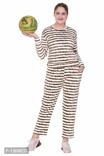 SOLZEIQ Women's Solid Stripes Track Suit | Women's Striped Tracksuit Top (RNS)-thumb0