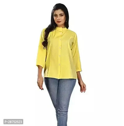 Stylish Fancy Designer Cotton Shirt For Women-thumb0