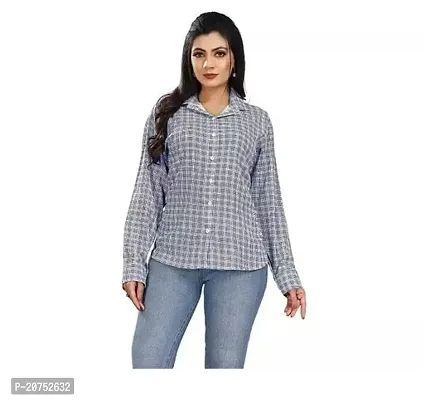 Stylish Fancy Designer Crepe Shirt For Women-thumb0