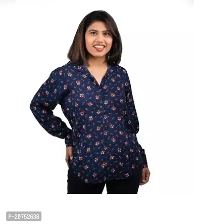 Stylish Fancy Designer Poly Crepe Shirt For Women