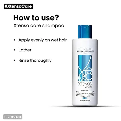 L'OREAL PROFESSIONNEL PARIS Xtenso Care Shampoo For Straightened Hair, 250 ML |Shampoo for Starightened Hair|Shampoo with Pro Keratin  Incell Technology-thumb2