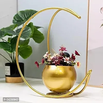 Designer Golden Metal Vase-thumb0