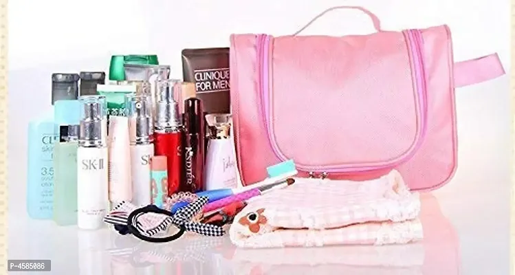 Useful Pink Travel Organizer Cosmetic Bags-thumb5