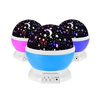 Star Moon Night Light Rotating LED Night Lamp (Assorted Color) Set Of 1-thumb4