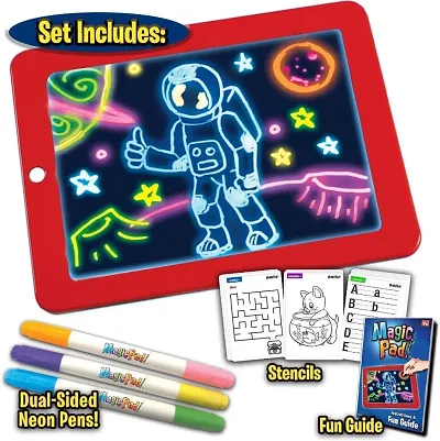 Kids Magic Pad, Trolley Bag and LED Writing Pad