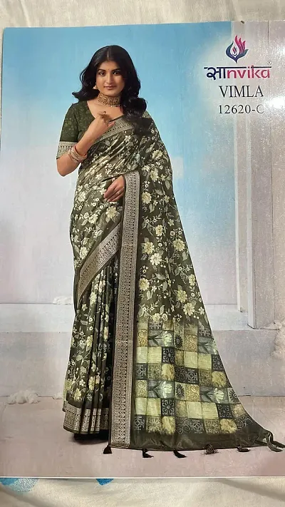 Stylish Fancy Designer Chiffon Saree With Blouse Piece For Women