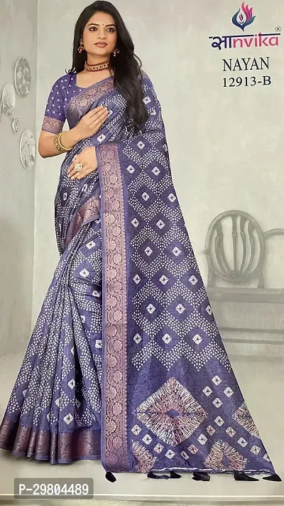 Designer Handloom Cotton Silk Saree with Blouse Piece