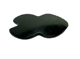 Natural Natural Black Agate Fish Massage Tool Gua sha Scraping Massage Tool 4 inch Size-thumb1