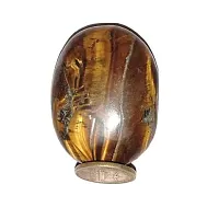 Natural Tiger Eye's Massage Palm Stone Crystal and Healing Stones 45 to 55 mm Approx-thumb4