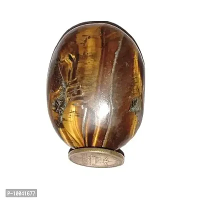 Natural Tiger Eye's Massage Palm Stone Crystal and Healing Stones 45 to 55 mm Approx-thumb5