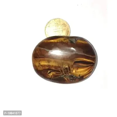 Natural Tiger Eye's Massage Palm Stone Crystal and Healing Stones 45 to 55 mm Approx-thumb2