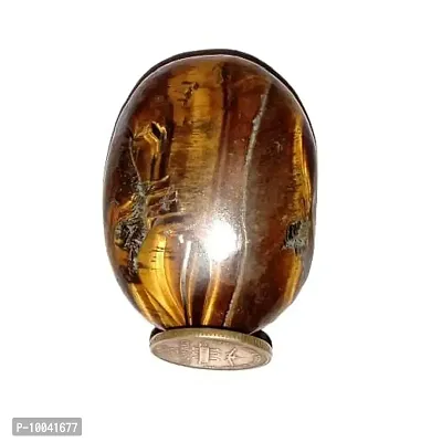 Natural Tiger Eye's Massage Palm Stone Crystal and Healing Stones 45 to 55 mm Approx-thumb4