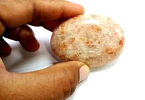 Natural Sunstone Massage Palm Stone Crystal and Healing Stones 45 to 55 mm Approx.-thumb4