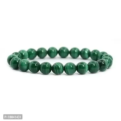 Hit Malachite Green Agate Natural Gemstone Round Beads Hand Bracelet-thumb0