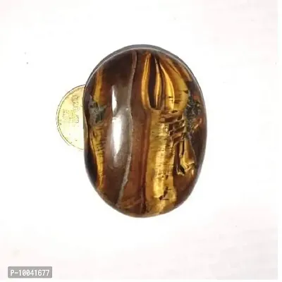 Natural Tiger Eye's Massage Palm Stone Crystal and Healing Stones 45 to 55 mm Approx-thumb3