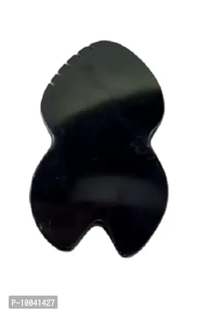 Natural Natural Black Agate Fish Massage Tool Gua sha Scraping Massage Tool 4 inch Size-thumb4