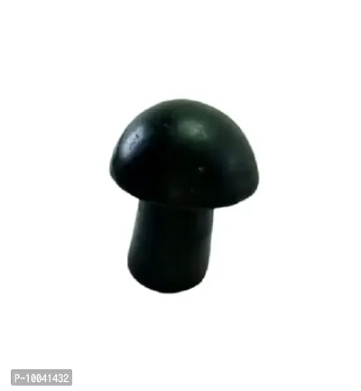 Natural Black Tumuli Stone Mushroom Gua Sha Tool Body and Face Massage-thumb4