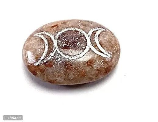 Natural Sun Stone Moon Reiki Massage Palm Stone Crystal and Healing Stones 45 to 55 mm Approx-thumb4