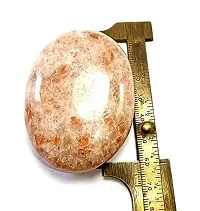 Natural Sunstone Massage Palm Stone Crystal and Healing Stones 45 to 55 mm Approx.-thumb3