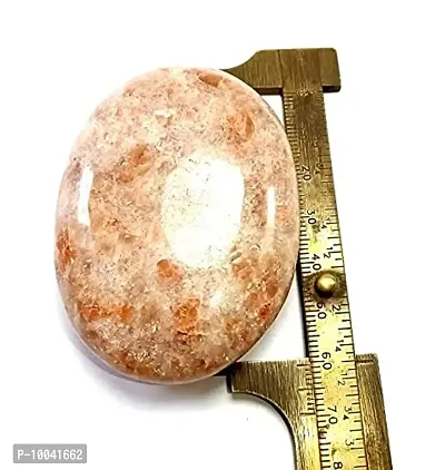 Natural Sunstone Massage Palm Stone Crystal and Healing Stones 45 to 55 mm Approx.-thumb4