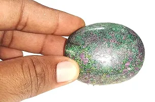 Natural Ruby & Fuchsite Massage Palm Stone Crystal and Healing Stones 45mm to 55 mm Approx.-thumb1