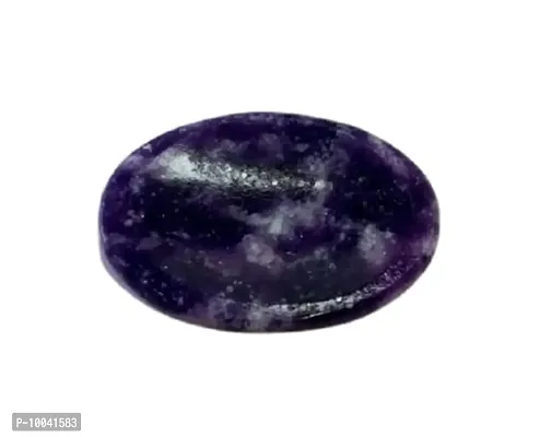 Natural lepidolite Worry Stone Crystal Oval Shape for Reiki Healing and Crystal Healing Stone