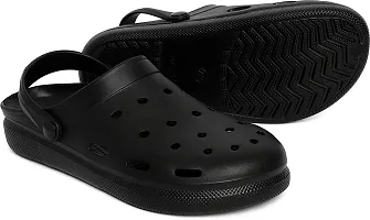 Stylish Black EVA Solid Comfort Sandals For Men-thumb2
