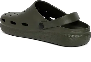 Stylish Olive EVA Solid Comfort Sandals For Men-thumb2