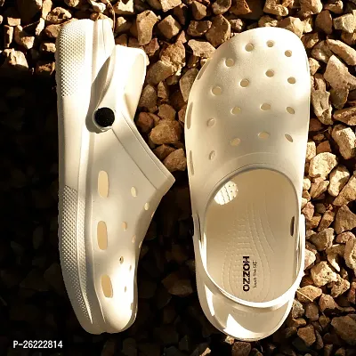 Stylish White EVA Solid Comfort Sandals For Men-thumb0