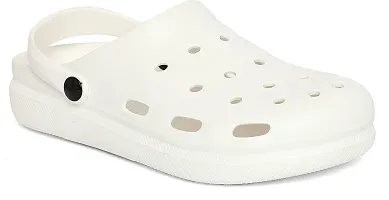 Stylish White EVA Solid Comfort Sandals For Men-thumb2