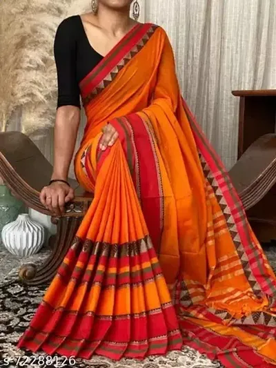 Stylish Khadi Woven Design Saree For Women