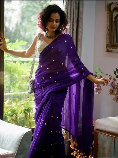 Stylish Khadi Saree With Blouse Piece For Women