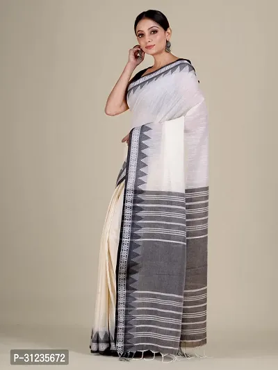 Stylish Khadi Cotton Woven Design Saree For Women-thumb0