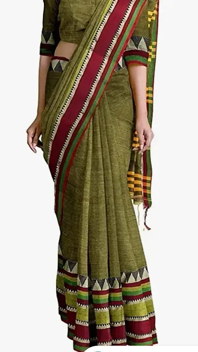 Stylish Khadi Woven Design Saree For Women