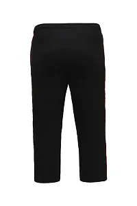 Mens Relaxed Fit Black Color Track Pant XS To 2XL Size With Insert Pockets-thumb2