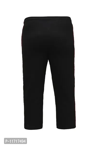 Mens Relaxed Fit Black Color Track Pant XS To 2XL Size With Insert Pockets-thumb3