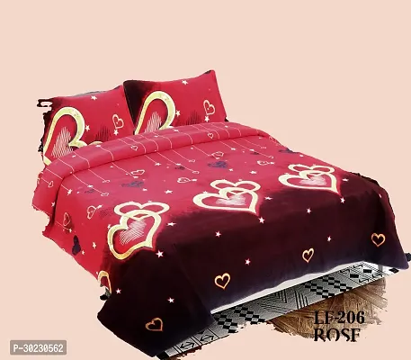 Comfortable Cotton Printed Double Size 1 Bedsheet With 2 Pillowcovers