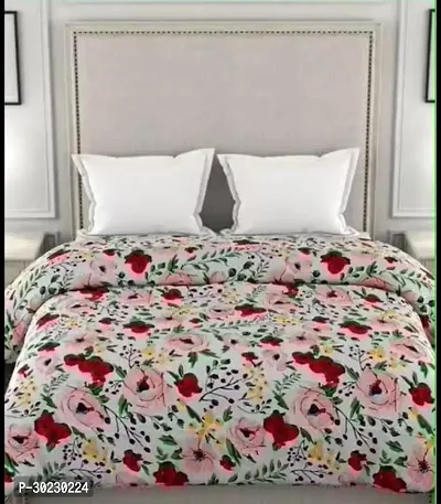 Comfortable Cotton Printed Double Size 1 Bedsheet With 2 Pillowcovers-thumb0