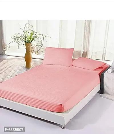 Comfortable Cotton Solid King Size 1 Bedsheet With 2 Pillowcovers