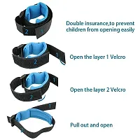Child Anti Lost Strap Skin Care Wrist Link Belt Sturdy Flexible Safety Harness for Travel Outdoor Shopping Blue Color-thumb1