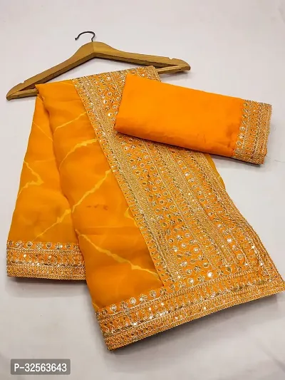 Trendy Saree with Blouse Piece for Women-thumb3