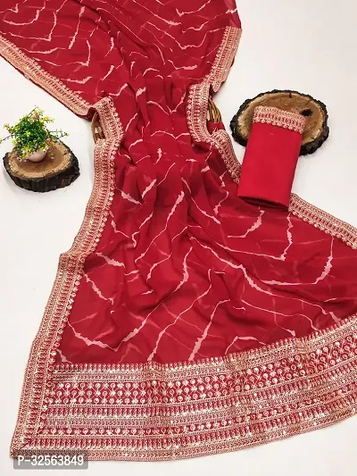 Trendy Saree with Blouse Piece for Women-thumb2