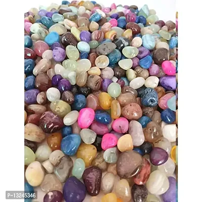 Vannef Stone Polished Glossy Decorative Onyx Pebbles Stones For Home Decor, Garden, Table Decoration And Vase Fillers (Multicolour_500Gm)-thumb2