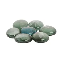 Vannef Stone Glossy Finish Decorative Shiny Glass Pebbles For Aquarium Vase Filler Home Garden And Outdoor Decoration (Leafy_Green_500Gm)-thumb1