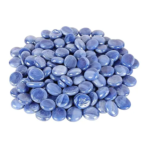 VANNEF Stone Special Polished Shiny Glass Pebbles for Home Garden Aquarium Landscape Outdoor Decoration (1950gm)