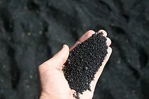 Natural Aquarium Black And White Sand For Lawn, Garden, Plants, Freshwater And Aquarium Decor (Black And White, 1Kg)-thumb1