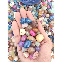 Vannef Stone Polished Glossy Decorative Onyx Pebbles Stones For Home Decor, Garden, Table Decoration And Vase Fillers (Multicolour_500Gm)-thumb2