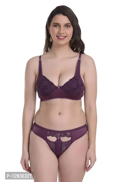 ACHIVER Decent Set Cotton Lingerie Set Purple-thumb5